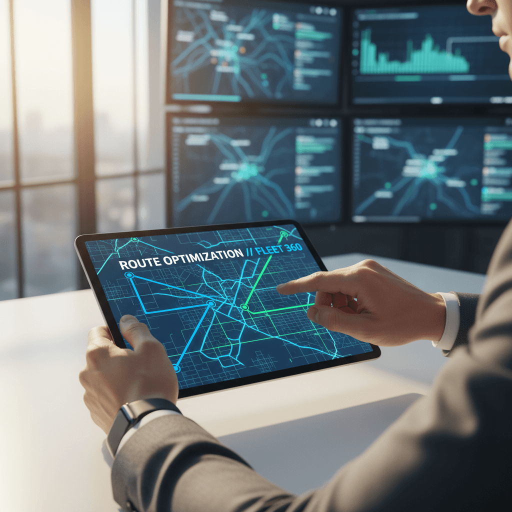 Sara Gregory Solutions and Logistics team coordinating fleet operations with data-driven precision